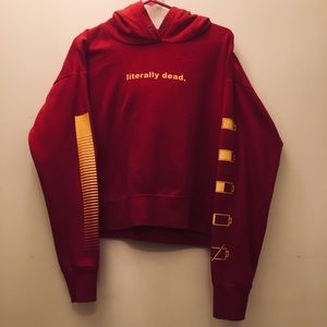 Literally Dead. Red Hoodie